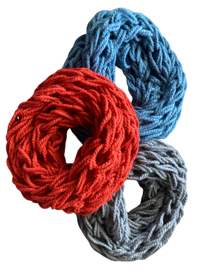 Arm-Crocheted Infinity Scarf