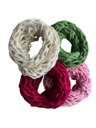 Arm-Crocheted Infinity Scarf